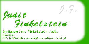 judit finkelstein business card